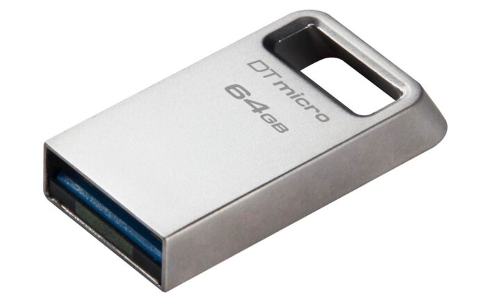 USB DISK KINGSTON 256GB DT Micro, 3.1, srebrn, kovinski, micro format, 3.2, - Image 3