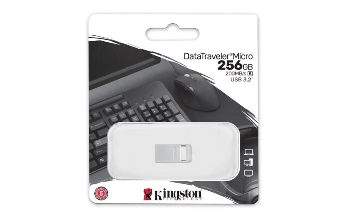 USB DISK KINGSTON 256GB DT Micro, 3.1, srebrn, kovinski, micro format, 3.2, - Image 5