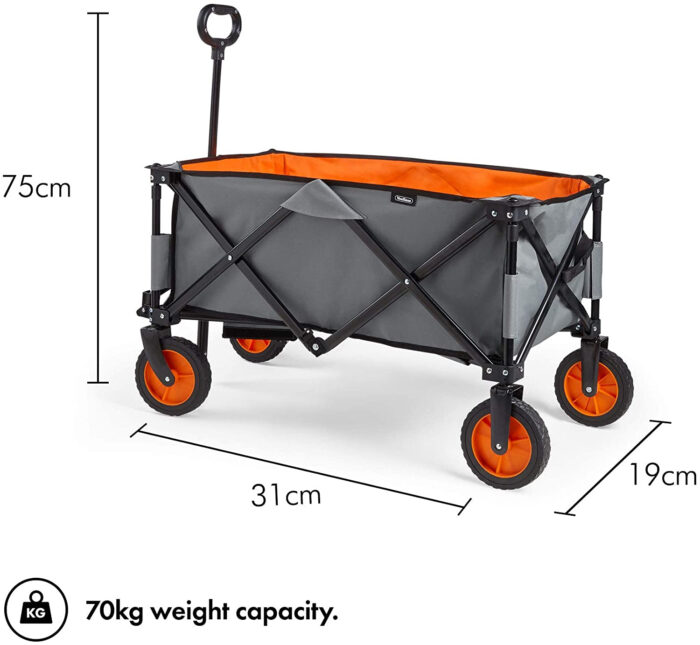 VonHaus zložljiv voziček za kampiranje do 70kg - Image 6