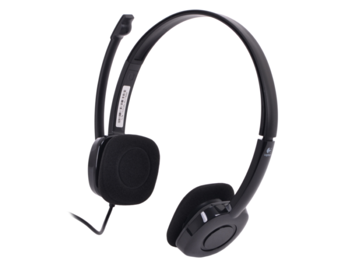 Logitech H151 slušalke stereo z mikrofonom - črne