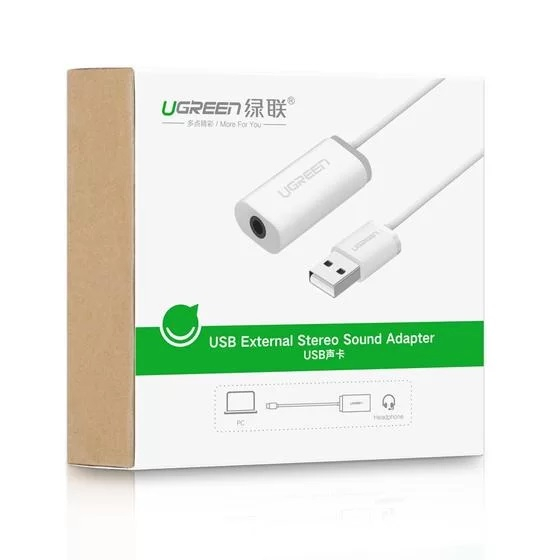 Ugreen adapter za zvok USB-A na 3.5 mm Aux Bel - box - Image 3