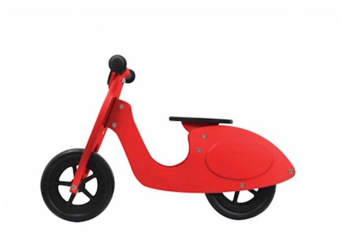Jamara Balance Bike Wood Scooter red - Image 4