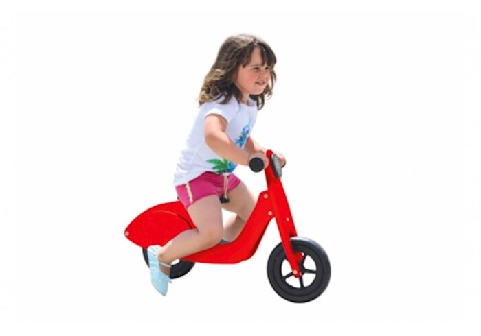 Jamara Balance Bike Wood Scooter red - Image 6