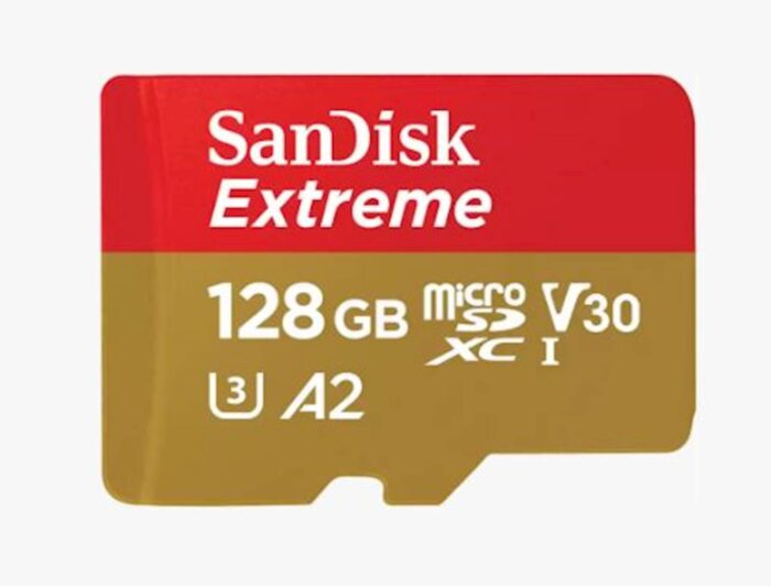 SDXC SANDISK MICRO 128GB EXTREME, 190/90MB/s, A2, UHS-I, V30, U3, C10,