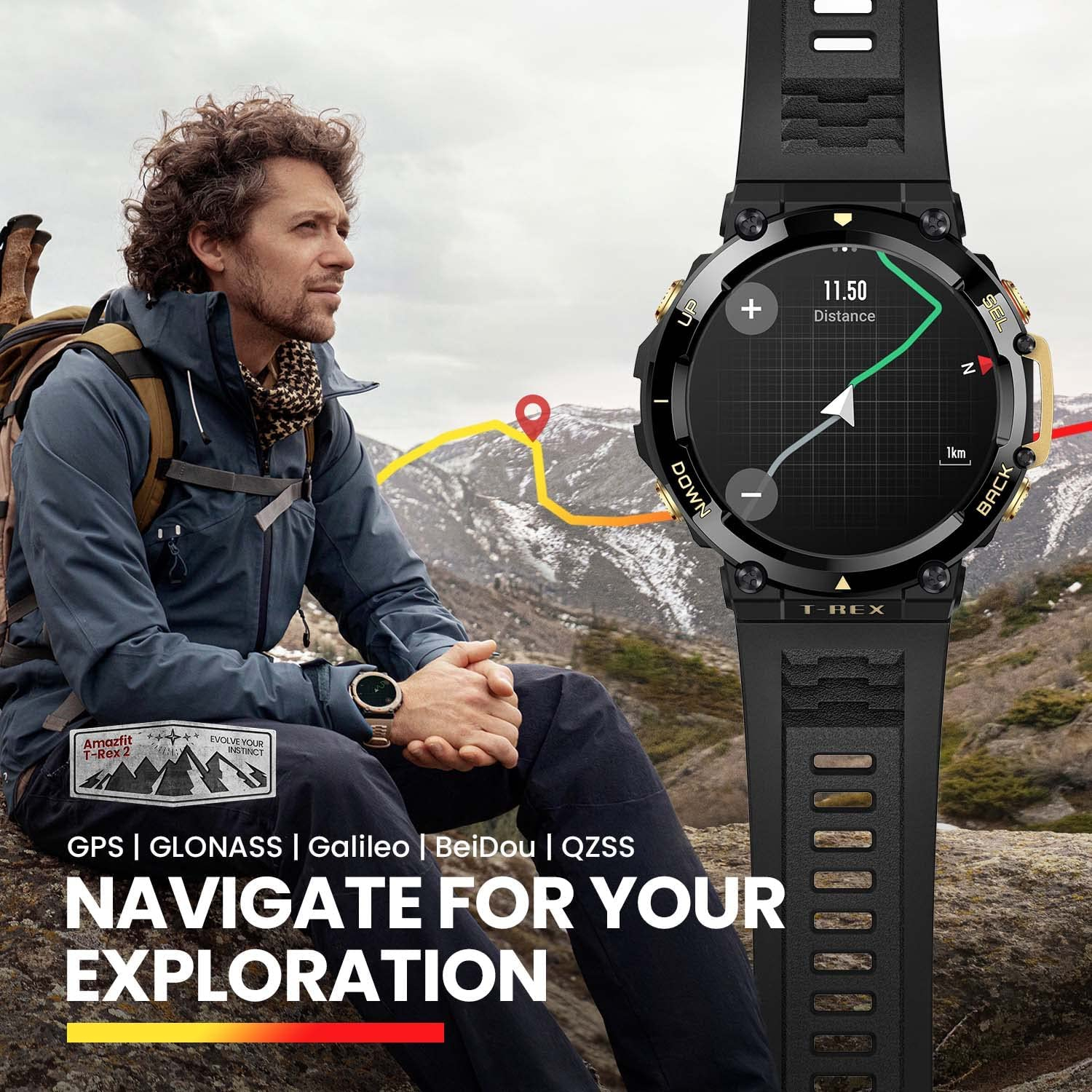 Amazfit T-REX 2 khaki - Enterpoint