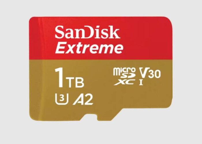 SDXC SANDISK MICRO 1TB EXTREME, 190/130MB/s, A2, UHS-I, U3, V30, C10,