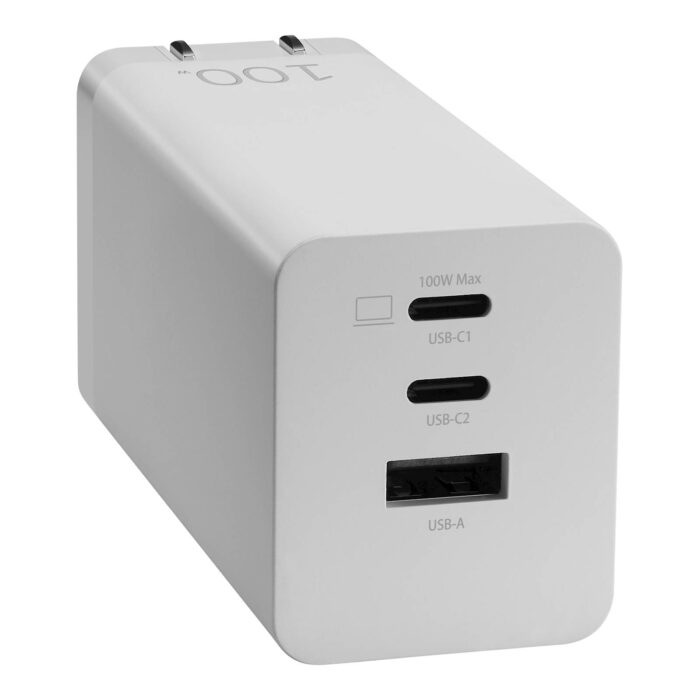 Napajalnik ASUS 100W 3-Port GaN Charger AC100-02 USB-C ADAPTER EU, 100W, bel - Image 4