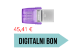 USB C & USB DISK Kingston 256GB DT microDuo3G3, 3.2 Gen1, OTG, plastičen s