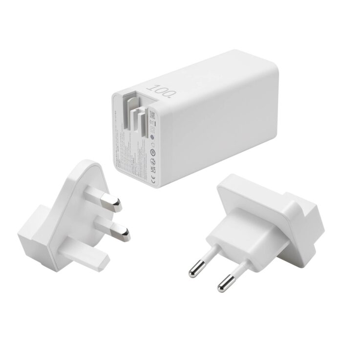 Napajalnik ASUS 100W 3-Port GaN Charger AC100-02 USB-C ADAPTER EU, 100W, bel - Image 3