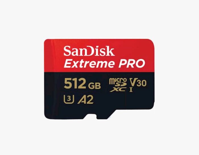 SDXC SANDISK MICRO 512GB EXTREME PRO, 200/140MB/s, A2, UHS-I, C10, V30, U3,