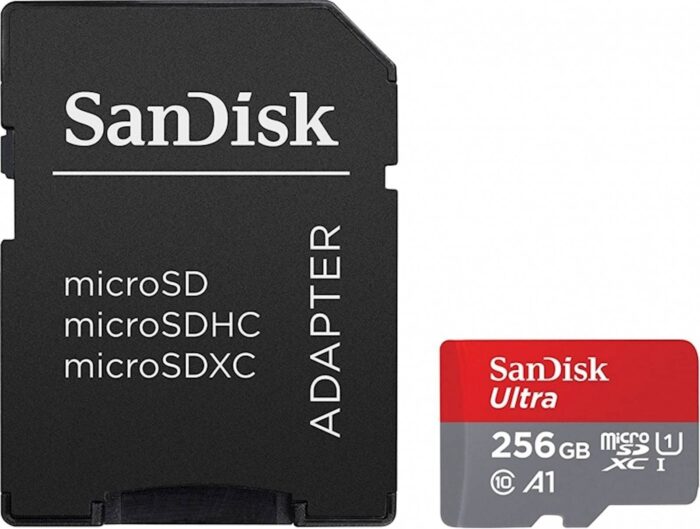 SDXC SANDISK MICRO 256GB ULTRA, 150MB/s, UHS-I, C10, A1, adapter
