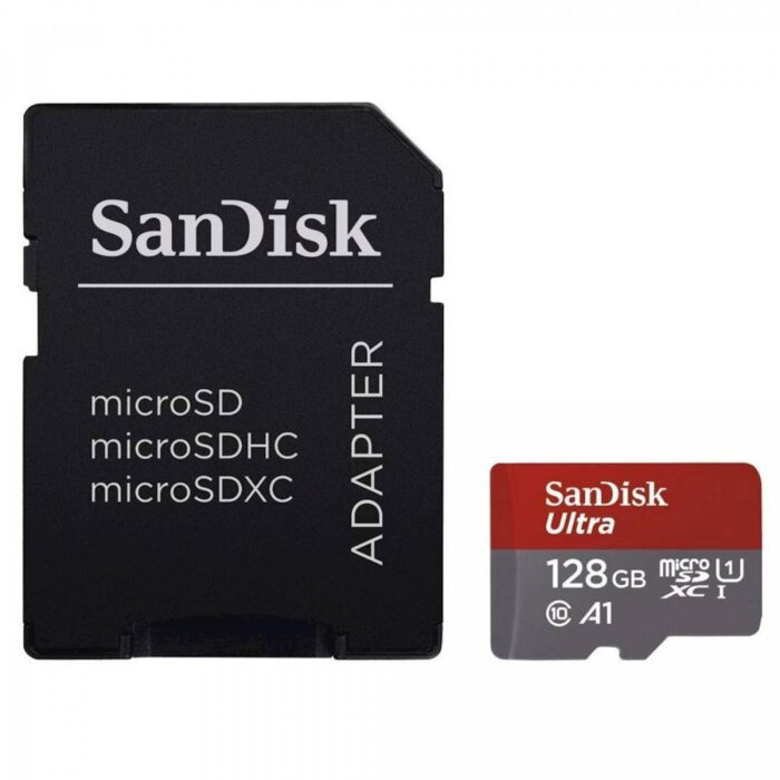 SDXC SANDISK MICRO 128GB ULTRA, 140MB/s, UHS-I, C10, A1, adapter
