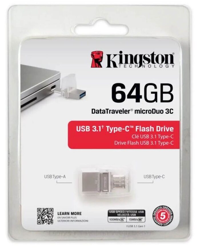 KINGSTON USB KLJUČEK MICRO DUO 3C USB TYPE C 64GB - Image 4