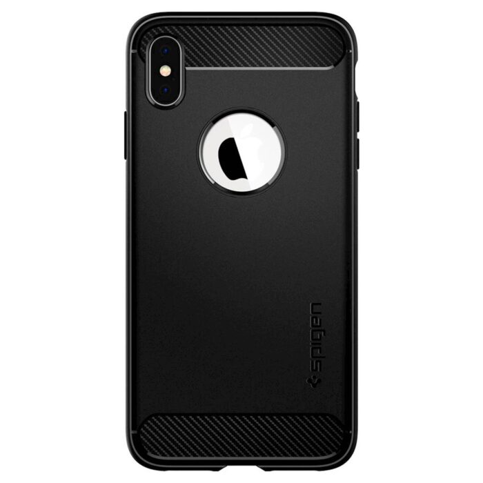 SPIGEN IPHONE XS MAX RUGGED ARMOR BLACK - Image 3