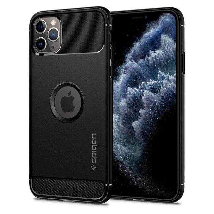 SPIGEN IPHONE 11 PRO MAX RUGGED ARMOR BLACK