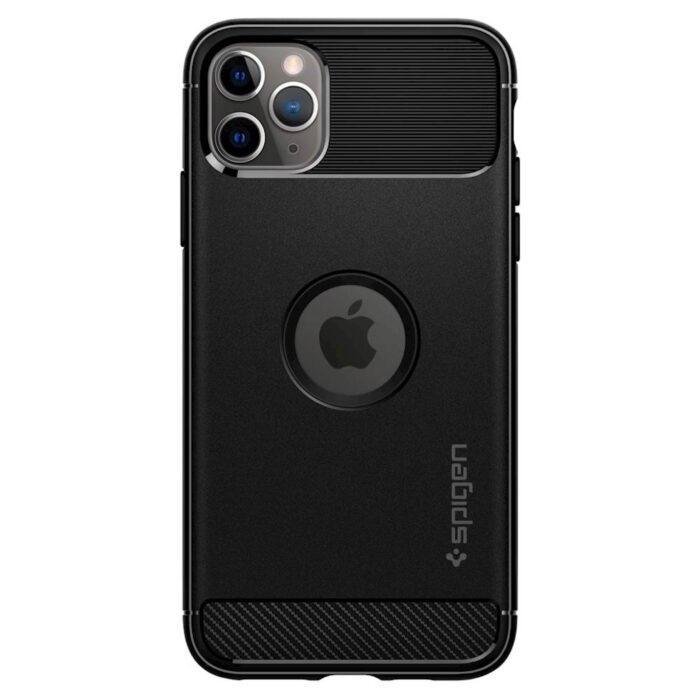 SPIGEN IPHONE 11 PRO RUGGED ARMOR BLACK - Image 3