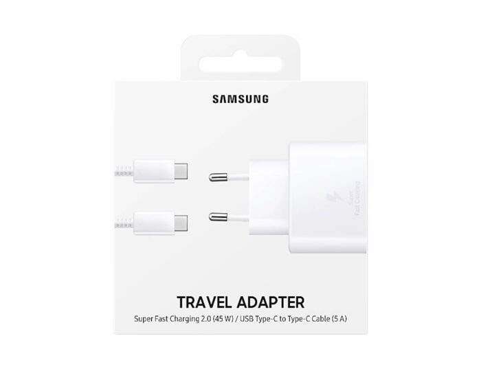 SAMSUNG ADAPTER+KABEL HITRI TYPE-C TO TYPE-C 45W WHITE - Image 3