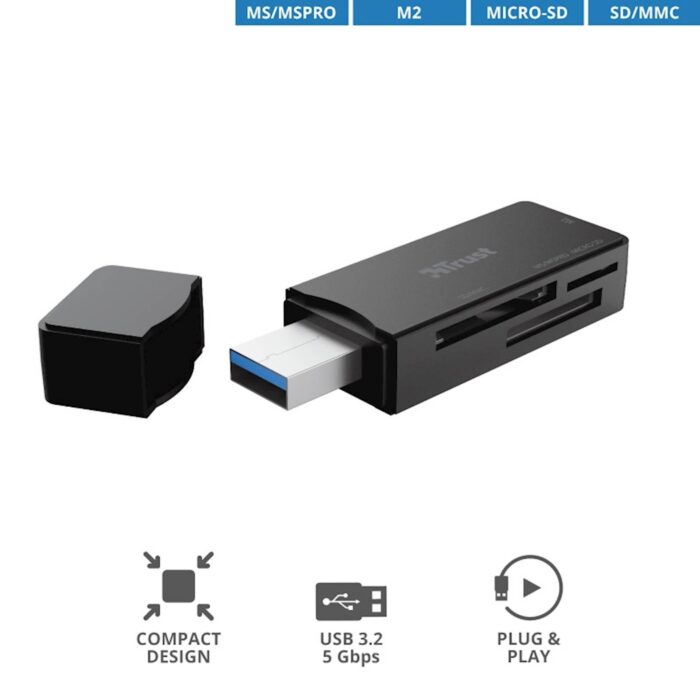 TRUST ČITALEC KARTIC NANGA USB 3.1