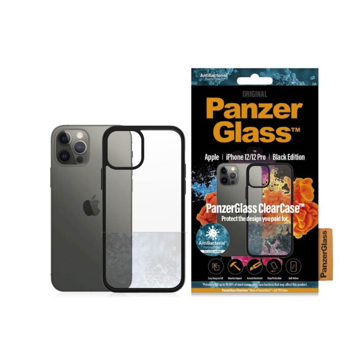 PANZERGLASS CLEAR CASE IPHONE 12/12 PRO AB BLACK - slika 3