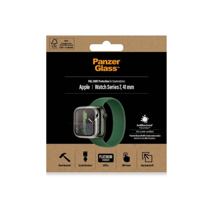PANZERGLASS OVITEK IN STEKLO APPLE WATCH 7/8/9 41 mm AB BLACK