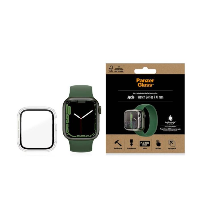 PANZERGLASS OVITEK IN STEKLO APPLE WATCH 7/8/9 41 mm AB BLACK - Image 3