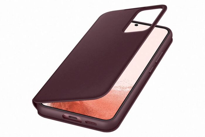 SAMSUNG GALAXY S22 CLEAR VIEW COVER BURGANDY - Image 3