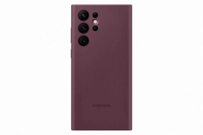 SAMSUNG GALAXY S22 ULTRA SILICONE COVER BURGUNDY