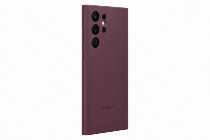 SAMSUNG GALAXY S22 ULTRA SILICONE COVER BURGUNDY - Image 4