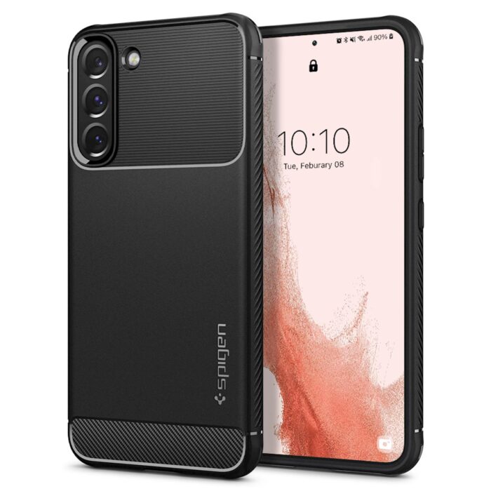 SPIGEN GALAXY S22 RUGGED ARMOR BLACK