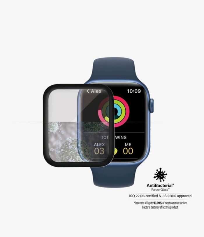 PANZERGLASS APPLE WATCH 7/8/9 45mm BLACK AB - Image 3