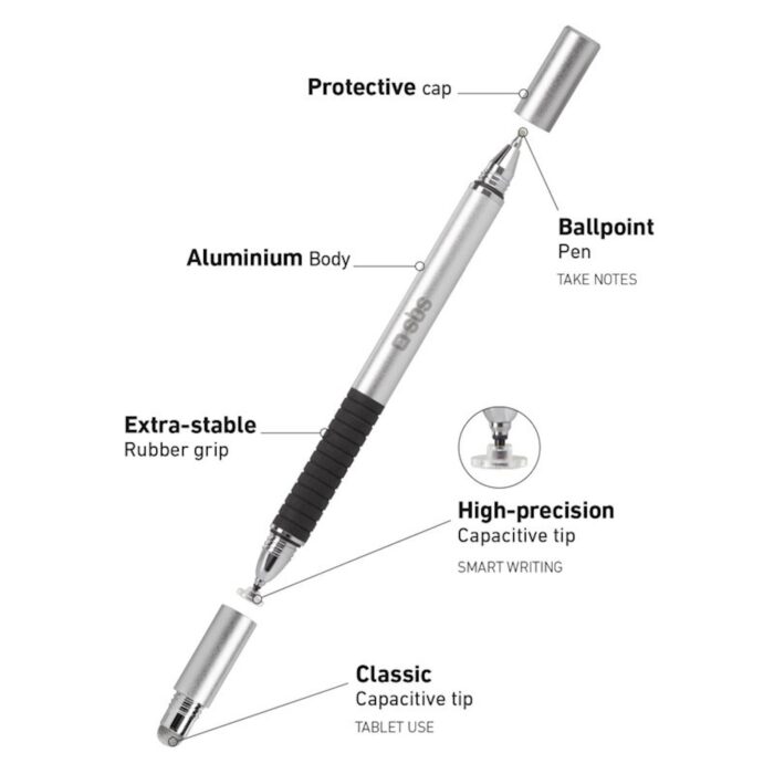 SBS PISALO SBS STYLUS PEN PRO TRIO SREBRN - Image 3