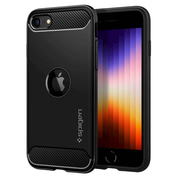 SPIGEN IPHONE SE 22/SE 20 RUGGED ARMOR BLACK