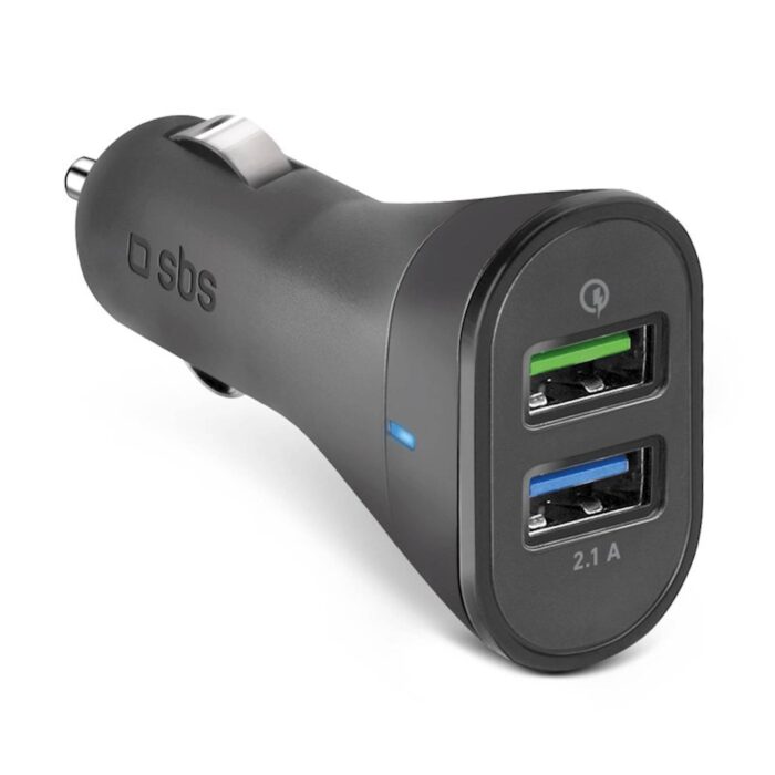 SBS AVTOPOLNILEC 18W HITRO POLNJENJE 2x USB-A