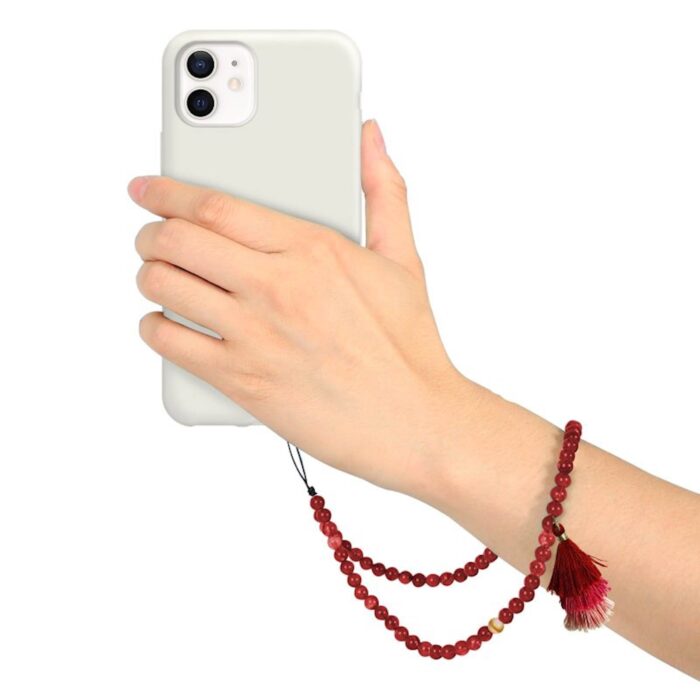PAŠČEK S PERLICAMI  ZA PAMETNI TELEFON RDEČ - Image 3