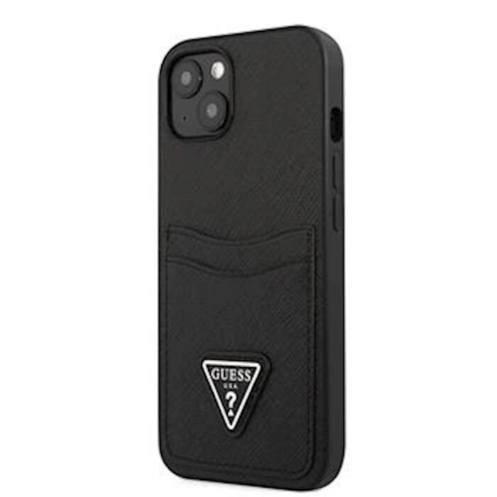 GUESS SAFFIANO IPHONE 13 ČRN