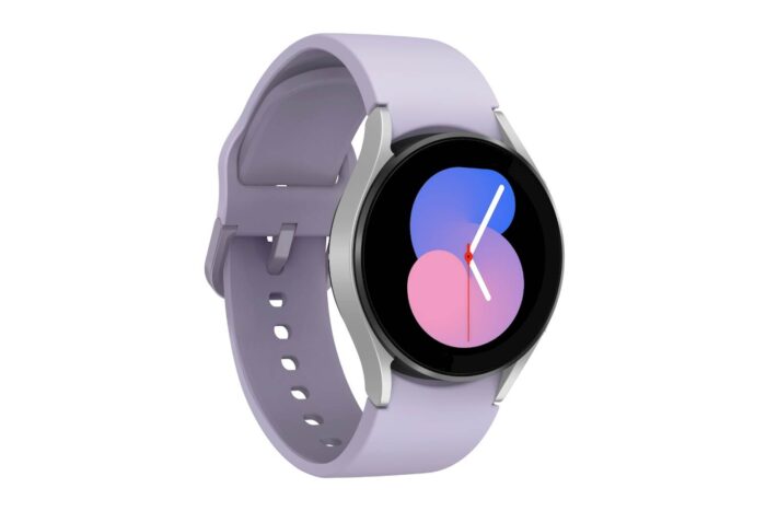 SAMSUNG GALAXY WATCH5 40mm BT SILVER (PURPLE STRAP) - Image 3