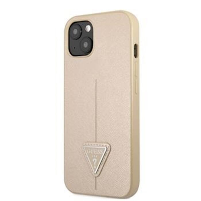 GUESS SAFFIANO TRIANGLE IPHONE 13 BEŽ