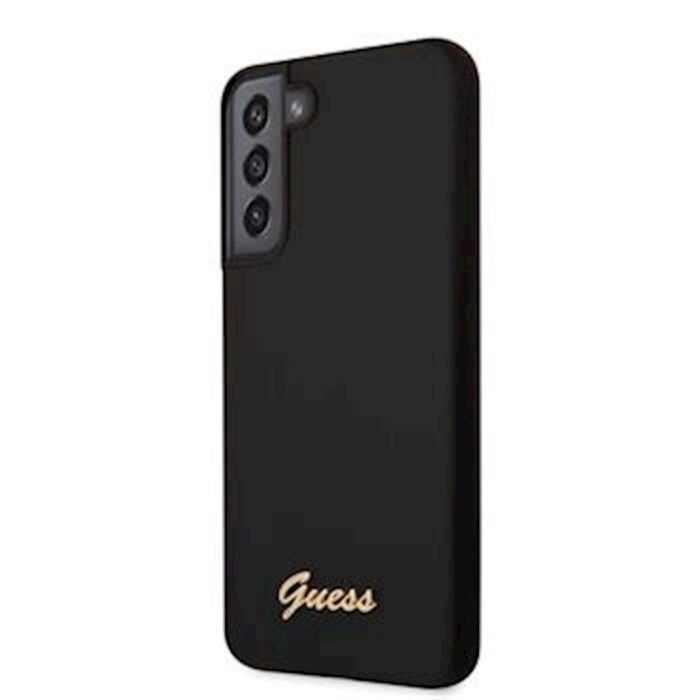 GUESS METAL LOGO SILIKON GALAXY S22+ ČRN