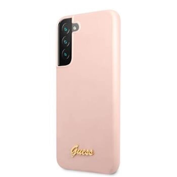 GUESS METAL LOGO SILIKON GALAXY S22+ ROZA