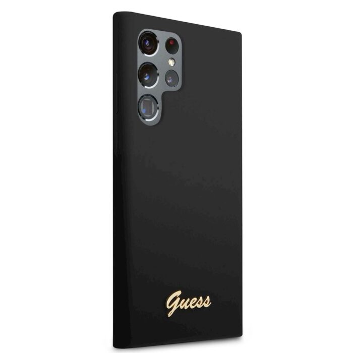 GUESS METAL LOGO SILIKON GALAXY S22 ULTRA ČRN - Image 3