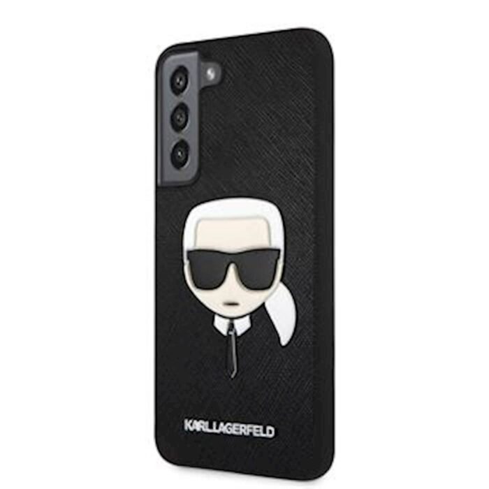 KARL LAGERFELD SAFFIANO OVITEK GALAXY S22+  ČRN