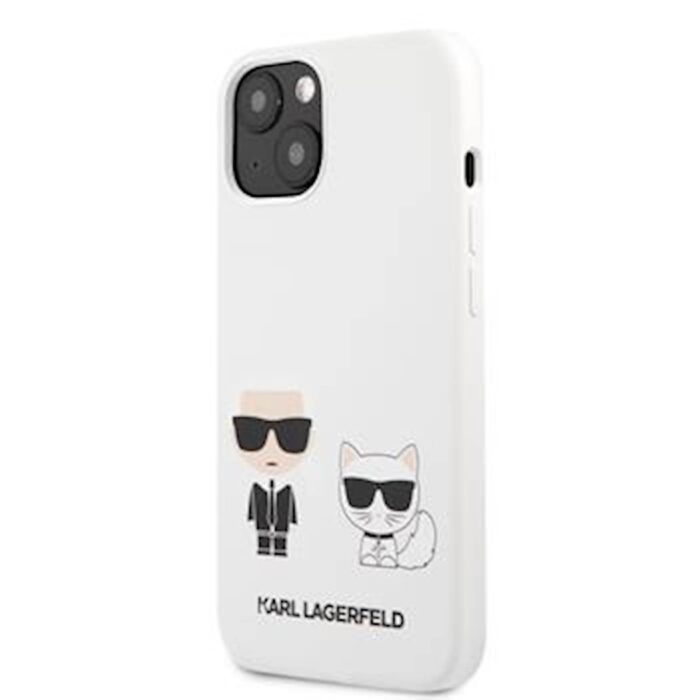 KARL LAGERFELD AND CHOUPETTE SILIKON IPHONE 13 BEL