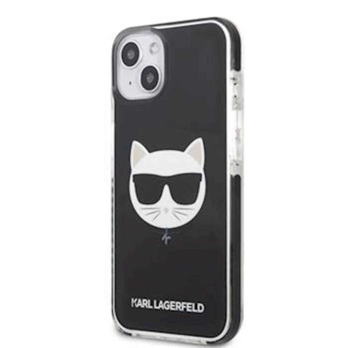 KARL LAGERFELD CHOUPETTE HEAD OVITEK IPHONE 13 ČRN