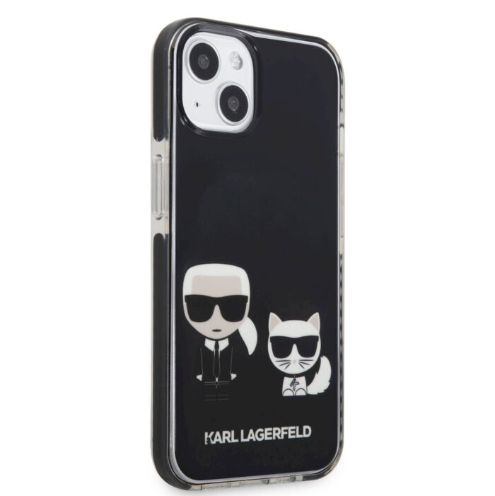 KARL LAGERFELD AND CHOUPETTE OVITEK IPHONE 13 ČRN - Image 3