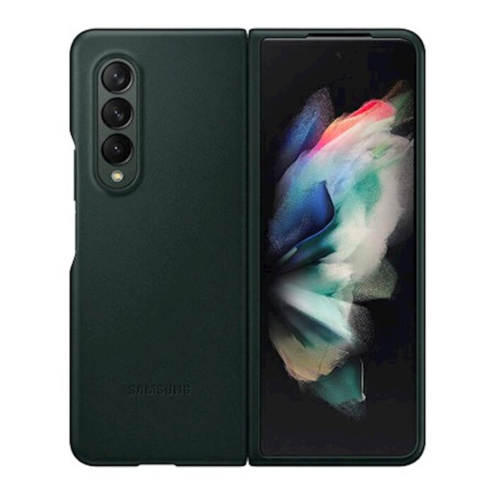 SAMSUNG GALAXY Z FOLD4 LEATHER COVER GRAYGREEN