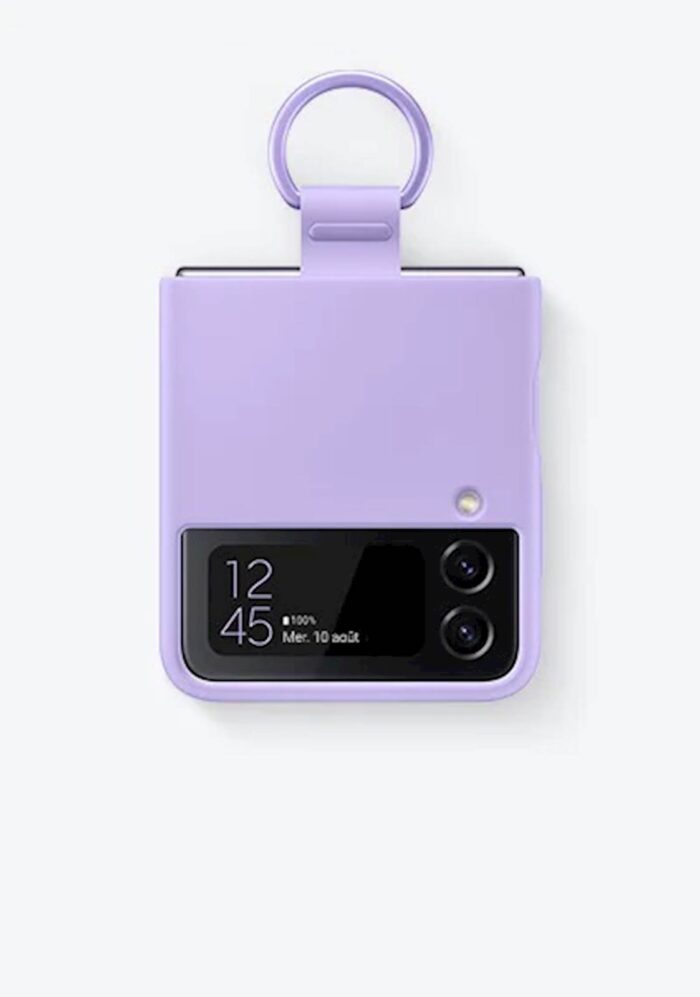 SAMSUNG GALAXY Z FLIP4 SILICON COVER WITH RING BORA PURPLE