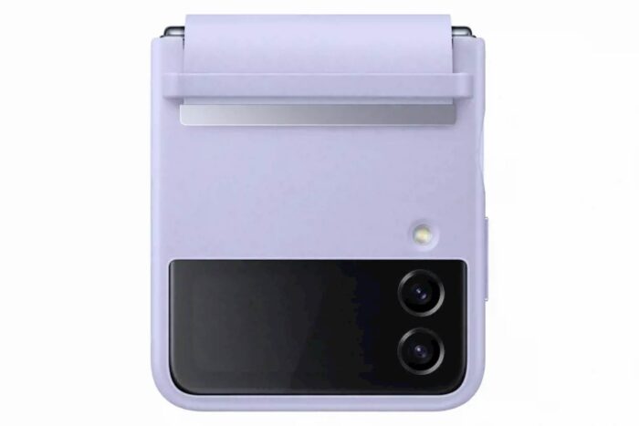 SAMSUNG GALAXY Z FLIP4 FLAP LEATHER COVER SERENE PURPLE - Image 3