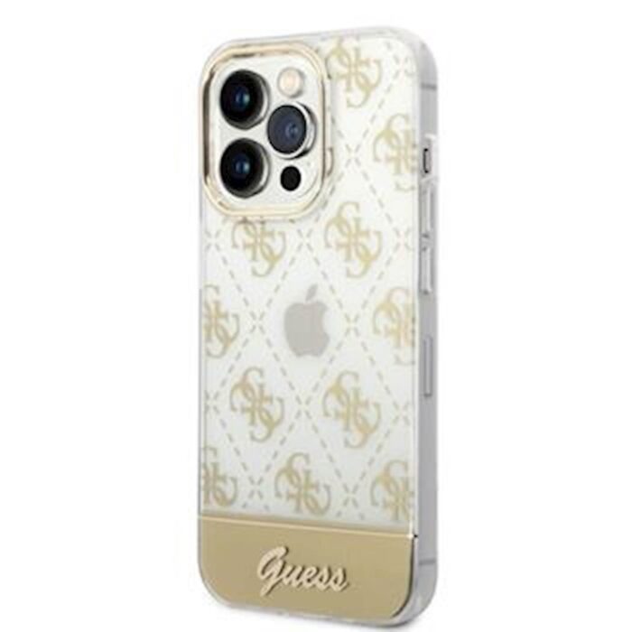GUESS OVITEK GLITTER LOGO IPHONE 14 PRO GOLD