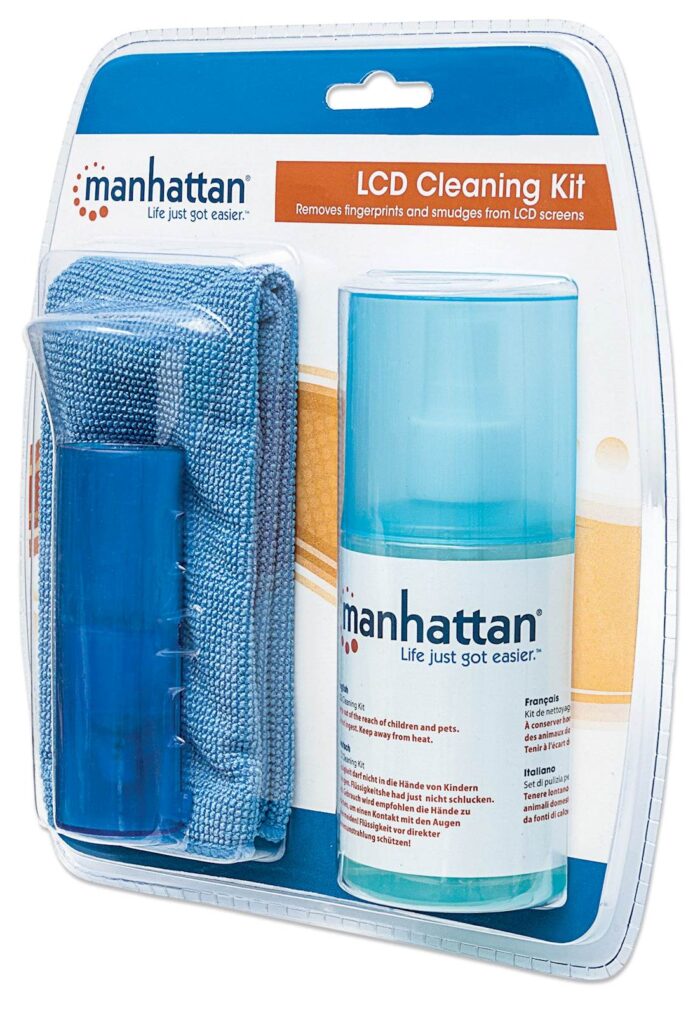 LCD Čistilni kit MANHATTAN, brez alkohola, čistilna raztopina, čopič, - Image 4