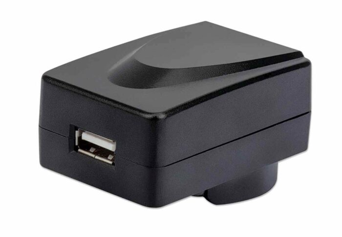 Stenski polnilnik in potovalni adapter MANHATTAN, USB-A, zamenljivi vtiči za